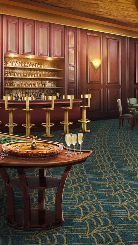 Anime Casino Background, Casino Background For Editing, Fantasy Casino, Hotel Cortez, Casino Background, Set Theatre, Gardens Of Babylon, Business Cartoons, Episode Interactive Backgrounds