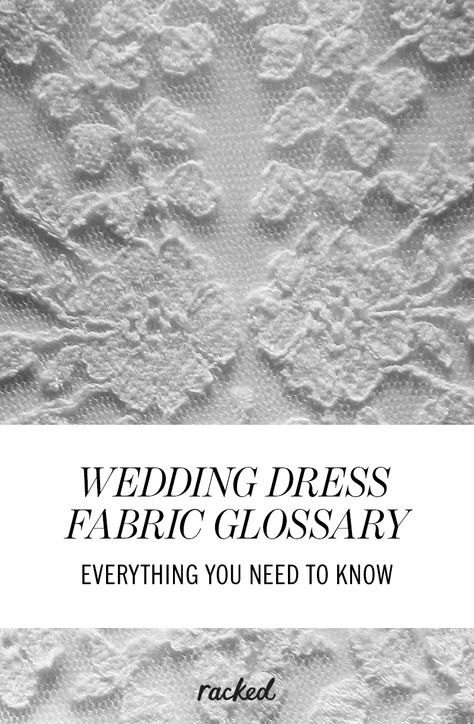 Wedding Gown Fabric Guide, Wedding Dress Fabric Types, Sewing Your Own Wedding Dress, Wedding Dress Fabric Guide, How To Make Your Own Wedding Dress, Wedding Dress Material Fabrics, Sew A Wedding Dress, Diy Wedding Dress Patterns, Make A Wedding Dress