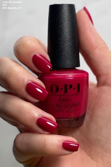 Miami Beat Opi, Best Nail Color For Red Hands, Opi Maraschino Cherry, Opi Color So Hot It Burns, Cranberry Nail Polish, Color So Hot It Berns Opi, Opi Holiday Nails, Best Red Nail Color, Opi Red Gel Polish Colors