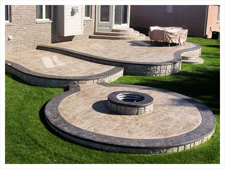 Concrete Pergola, Stamped Concrete Patio Ideas, Concrete Patio Ideas, Cement Patio, Concrete Patio Designs, Brick Patio, Concrete Patios, Pergola Ideas, Stamped Concrete Patio