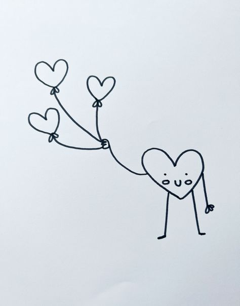 Simple Love Drawings Doodles, Cute Things To Draw For Your Boyfriend Creative, Cute Card Doodles, Cute Anniversary Drawings, Cute Little Sketches Doodles, Love Note Drawings, Heartbreak Doodle, Sweet Drawings For Boyfriend, Easy Love Doodles