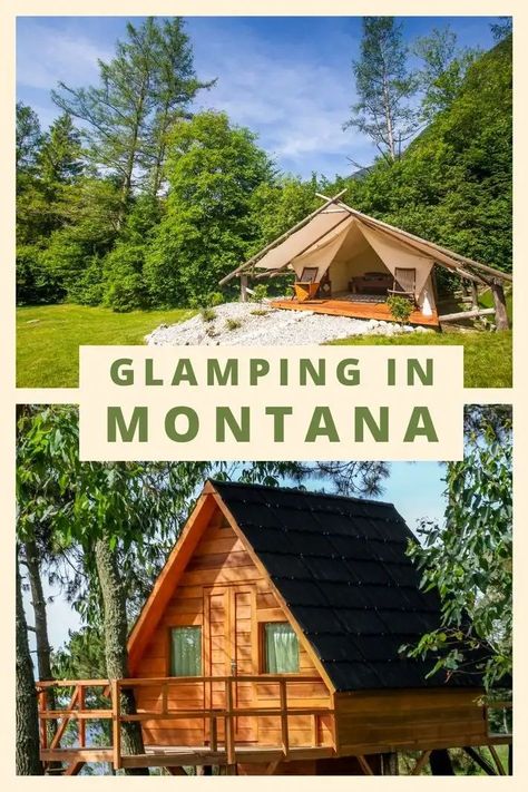 Want to go glamping in Montana? Imagine days full of nature and adventure activities in some of the most stunning landscapes you’ll ever see. Then, picture yourself at the end of that day relaxing in front of a fire or in a hot tub under the stars before snuggling up in your own luxurious teepee, treehouse, or yurt. Does that sound like heaven to you? Read on for our top picks of amazing glamping spots and unique places to stay in Montana. via @allaboutglamping #glampinginmontana #glampingusa Glamping Decor, San Francisco Itinerary, Las Vegas Travel Guide, Usa Nature, Sky Resort, Portland Travel, Go Glamping, Montana Usa, Luxury Glamping