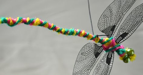 This is often the first project I do with my craft club.  It seems very simple, but to make a dragonfly, requires quite a lot of skil...