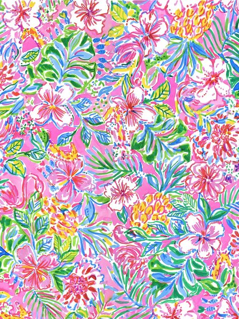 Lily Pulitzer Macbook Wallpaper, Lilly Pulitzer Prints Wallpapers, Lilly Pulitzer Wallpaper Desktop, Lily Pulitzer Painting, Beachy Wallpapers, Wallpaper Preppy, School Book Covers, Bright Flower Wallpaper Print Patterns, Lilly Pulitzer Prints Blue