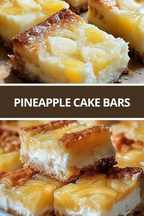 Tropical Pineapple Bliss Bars, Pineapple Upside Down Cheesecake, Upside Down Cheesecake, Pineapple Filling, Bliss Bars, Coconut Icing, Cranberry Orange Bread, Fruity Treats, Summer Picnics