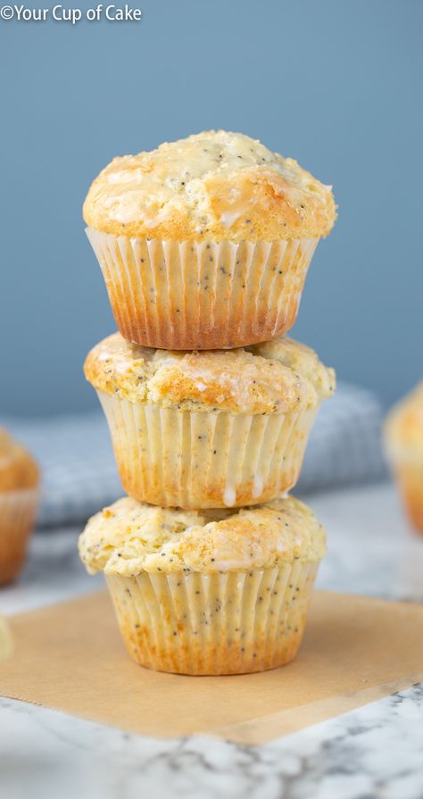 Almond Poppyseed Muffins Costco, Homemade Poppyseed Muffins, Lemon Almond Muffins, Costco Muffin Recipe, Almond Poppy Seed Muffins, Costco Muffins, Almond Poppyseed Muffins, Cup Of Cake, Almond Glaze