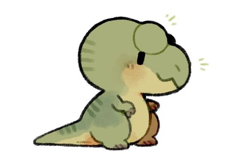 Dino Drawing, Cute Kawaii Animals, Cute Doodle Art, Prehistoric Creatures, Cute Dinosaur, Cute Little Drawings, Kawaii Art, Jurassic Park, Art Reference Photos