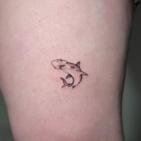 small shark tattoos • Instagram Mini Shark Tattoo, Tiny Shark Tattoo, Small Shark Tattoo, Tattoos Instagram, Cowboy Tattoos, Texas Tattoos, Small Shark, Shark Tattoo, Shark Tattoos