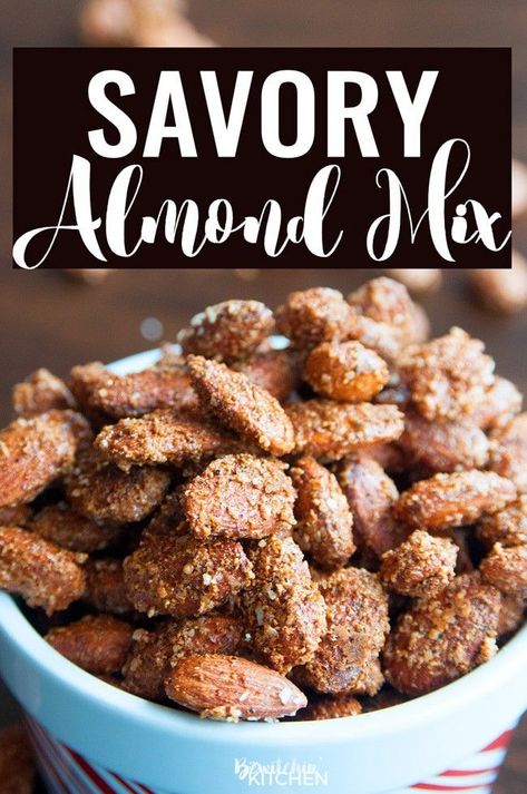 Roasted Almonds Recipe, Almond Snack, Spicy Almonds, Spiced Almonds, Healthy Nuts, Nut Recipes, Party Snack, Roasted Nuts, Snacks Für Party