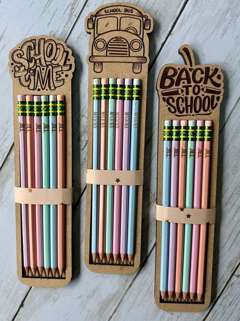 Xtool P2 Projects, Glowforge Projects To Sell, Laser Gift Ideas, Laser Cut Projects Ideas, Pencils For School, Laser Gifts, Return Gift Ideas, Kids Craft Box, Mdf Ideas