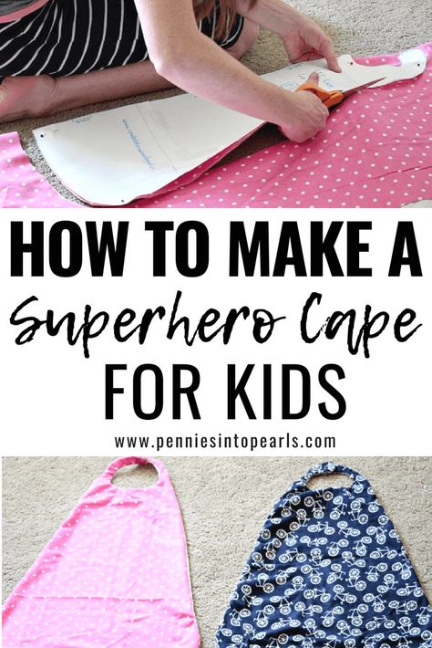 Kids Cape Pattern, Superhero Cape Pattern, Diy Superhero Cape, Superhero Capes For Kids, Super Hero Capes, Diy Superhero Costume, Girl Superhero Costumes, Toddler Cape, Super Hero Capes For Kids