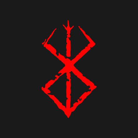 Simple Berserk Logo Beserk Symbols, Berserk Icons, Brand Of Sacrifice, Beserk Symbols Tattoo, Gang Logo Design, Berserk Symbol, Gang Logo, Berserk Logo, Berserk Brand Of Sacrifice