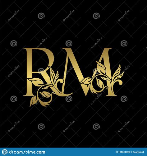 Rm Logo Design Letter, Logo Gallery, Gold Letter, Logo Icon, Letter Logo Design, Luxury Logo, Letter R, Gold Letters, Initial Letter