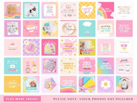 Use these templates to create inspiring and uplifting Instagram posts that will brighten your followers' day. #rainbow #instagram #quotes #inspiration Rainbow Branding, Banner Store, Instagram Branding Design, Small Business Instagram, Email Signature Templates, Email Marketing Template, Wix Templates, Quotes For Instagram, Branding Template