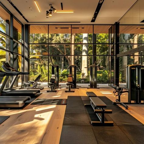 State Of The Art Gym, Gym Room Aesthetic, Luxury Gym Interior, 2024 Blessings, Home Gym Room, Home Gym Design Luxury, In Home Gym, Gym Architecture, Spa Hammam