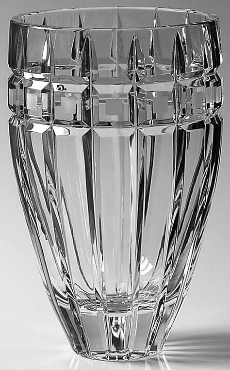 Quadrata 8" Flower Vase by Waterford Crystal | Replacements, Ltd. Crystal Vase Decor Ideas, Crystal Vase Decor, Waterford Crystal Vase, Round Vases, Flowers Pics, Crystal Photography, Crystal Vases, Crystal Glasses, Crystal Glassware