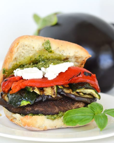 Mushroom Sandwich Recipes, Portobello Mushroom Sandwich, Grilled Portabella Mushrooms, Veggie Sandwiches, Pesto Mayo, Mushroom Sandwich, Serious Eats Recipes, Best Veggie Burger, Portobello Mushroom Recipes