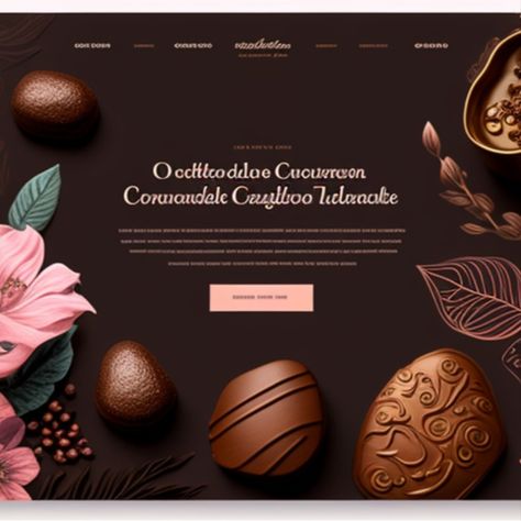 E-commerce Website | Web Design Inspiration| Chocolate Website | Chocolate Business Website | Chocolate Landing Page | Landing for Chocolate| Beautiful Chocolate Landing Page 

Created by #MidjourneyAI, #Midjourney #aiart #art #ai #artificialintelligence #machinelearning #aiartcommunity #aiwebsite Chocolate Landing Page, Chocolate Website Design, Chocolate Website, Cookies Website, Chocolate Business, Phoenix Design, Beautiful Chocolate, Chocolate Company, Luxury Chocolate