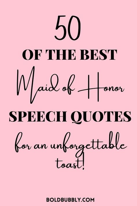 maid of honor speech quotes Best Friend Speech Wedding, Bridesmaid Speech Examples Best Friends, Bridesmaid Speech Examples, Sister Wedding Quotes, Funny Wedding Toasts, Wedding Toast Quotes, Matron Of Honor Speech, Best Friend Wedding Speech, Best Friend Wedding Quotes