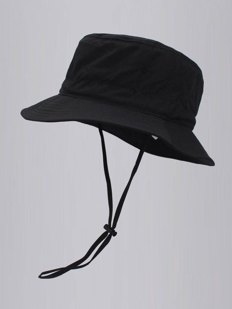 Fitted Hats Aesthetic, Men Bucket Hat, Hats Aesthetic, Bucket Hat Fashion, Hat Aesthetic, Black Bucket Hat, Rain Hat, Bucket Hat Black, Wide Brim Sun Hat