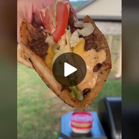 TikTok · MorphineCrash Smash Burger Tacos, Burger Tacos, Blackstone Recipes, No Cap, Smash Burger, Black Stone, Tacos, Stone, Black