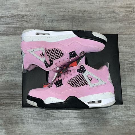 Jordan 4 Orchid October 27th Release Jordan 4 Orchid, Casual Shoes Women Sneakers, Nike Shoes Women Fashion, Jordan 4’s, Pretty Sneakers, Pretty Shoes Sneakers, Jordan 4s, Jordan Shoes Retro, All Nike Shoes