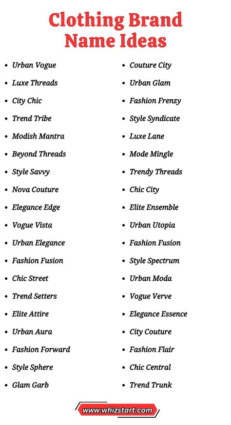 Introducing Clothing Brand Name Ideas- your go-to for trendy, quality apparel. Discover stylish, affordable fashion for everyday wear. Brand Name Ideas Fashion Logo, Outfit Name Ideas, Baddie Clothing Brand Name Ideas, Names For Clothing Brand Ideas, How To Come Up With A Brand Name, Name For Shop Clothes, Fashion Account Names For Instagram, Name For Business Fashion, Local Brand Name Ideas