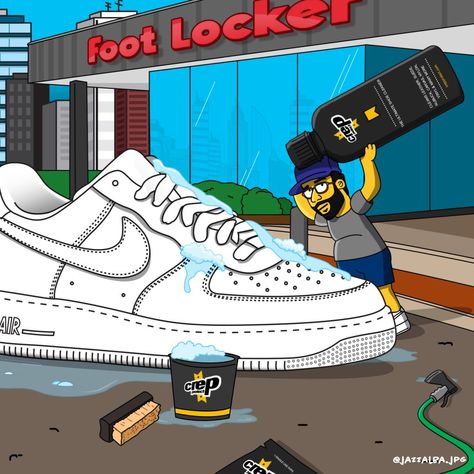 Foot Locker and Crep Protect Kick Off Sneaker Cleaning Day [Video] | The Latest Hip-Hop News, Music and Media | Hip-Hop Wired Sneaker Cleaning, Hip Hop Sneakers, Nike Art, Shoes Wallpaper, Day Video, Nike Design, Sneaker Art, Exclusive Sneakers, Moto Cross