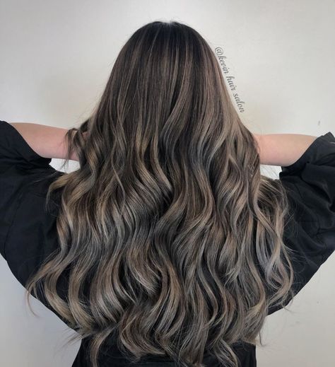 14 Stunning Ways to Get The Dark Ash Blonde Hair Color Trend Medium Ash Brown Hair Balayage, Ash Blonde Highlights On Dark Hair, Dark Ash Blonde Hair Color, Medium Ash Brown Hair, Ash Brown Hair Balayage, Dark Ash Blonde Hair, Ash Highlights, Blonde Hair Bangs, Ashy Balayage