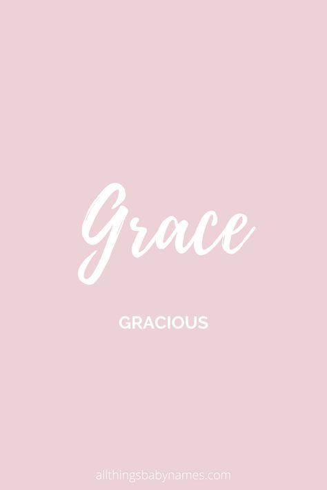 Grace name meaning, origin and more. View our database of thousands of baby names and curated name lists to help you find the perfect name for your baby. Grace Meaning, Elegant Girl Names, Grace Name, Meaningful Baby Names, Rare Names, Fantasy Character Names, Uncommon Baby Names, Best Character Names, Vintage Names