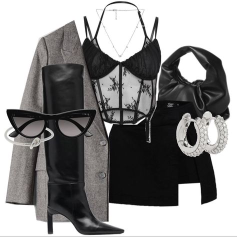 Chilly Night Outfit, Party Outfits Night Casual, Corset Outfit Winter, Party Looks Outfits Night, Corset Outfit Party, Night Out Vibes, Party Tips And Tricks, Outfits Party Night, Fashion Trends Fall