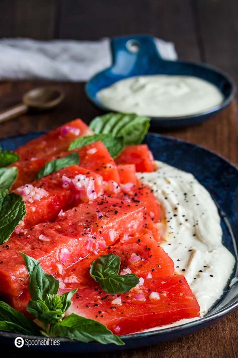 Marinated Watermelon Salad, Marinated Watermelon, Marinated Feta, Whipped Feta Dip, Savory Recipe, Salad With Feta, Summer Eats, Watermelon And Feta, Feta Dip