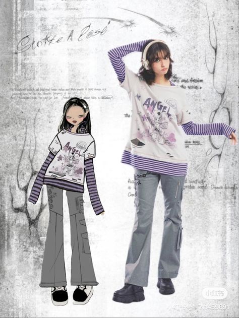 Subversive Outfits, Subversive Aesthetic, Japanese 90s, Japanese Y2k, 2000s Japanese Fashion, Japanese Street Wear, Outfits 90s, Grunge Outfit, Y2k Cute