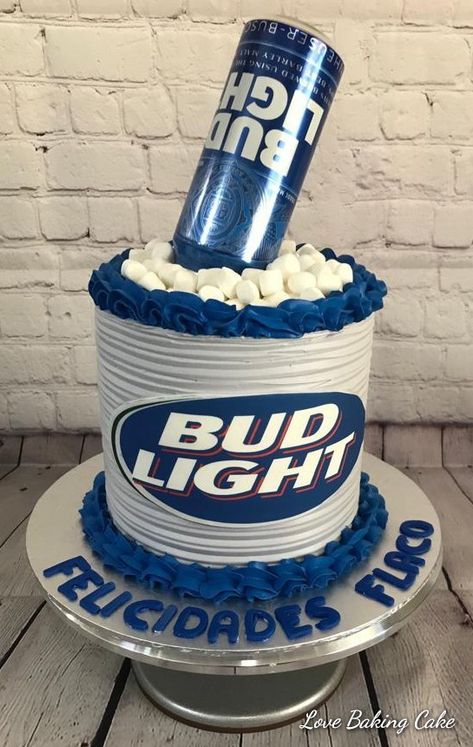 Busch Light Cake, Budlight Cakes For Men, Bud Light Birthday Cake, Beer Birthday Cake For Men, Budlight Cakes, Bud Light Cakes For Men, Coors Light Cake, Bud Light Beer Cake, Bud Light Birthday