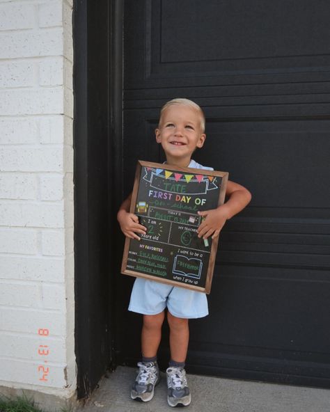 first day of pre-k 2 🥹 how did we get here sweet boy 🩵😭 #toddlerboy #toddlermom #firsttimemom Toddler Mom, One Day, Toddler Boys, First Time, Favorite Color, Growing Up