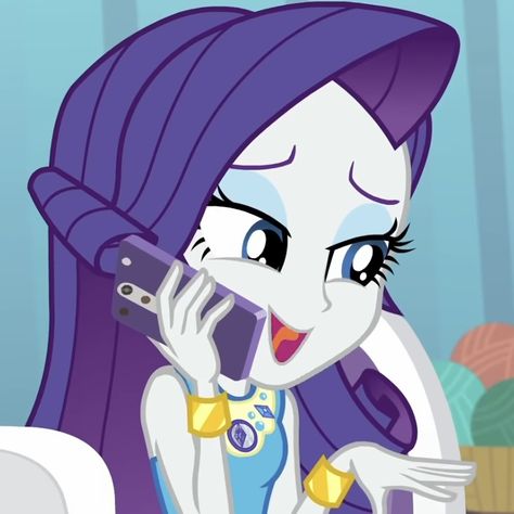 Rarity Pfp, A Cartoon, Rarity, Cartoon Character, Purple, Blue