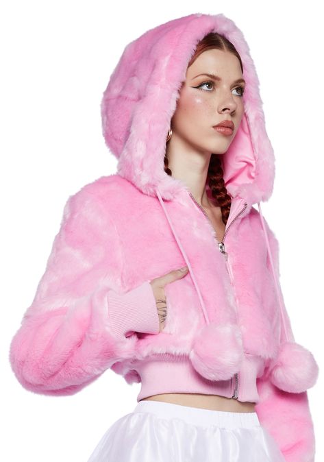 Pink Stocking Stuffers, Fluffy Hoodie Outfit, Soft Baddie Aesthetic, Y2k Pink Fashion, Fuzzy Clothes, Cute Pastel Outfit, Pink Alt, Fluffy Top, Fluffy Hoodie