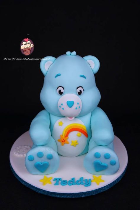 Care Bear cake - cake by Maria's - CakesDecor Care Bear Birthday Cakes, Care Bear Cake Ideas, Care Bears Cake Ideas, Care Bear Birthday Cake, Care Bear Cake, Care Bear Cakes, Care Bears Birthday Party, Care Bear Birthday, Care Bear Party