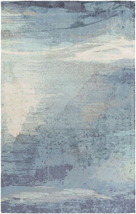 Felicity FCT-8000 Rug Carpeted Stairs, Blue Gray Area Rug, Aqua Rug, Surya Rug, Aqua Area Rug, Blue Carpet, Surya Rugs, Style Deco, Grey Carpet