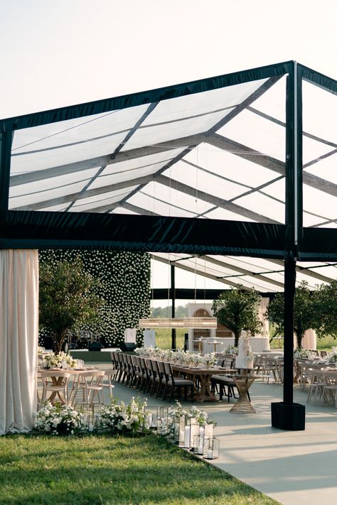 Event Venue Design, Tent Wedding Reception, Event Venue Spaces, Clear Tent, Events Place, Modern Wedding Venue, Dream Wedding Venues, Event Tent, Wedding Tent