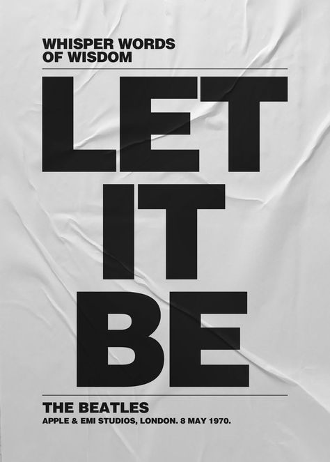 Let It Be, The Beatles Poster Let It Be Beatles Poster, Let It Be Poster, Let Her Go Lyrics, Posters For Dorm Room, Let It Be Beatles, The Beatles Aesthetic, Sr Quotes, Band Crush, Beatles Aesthetic