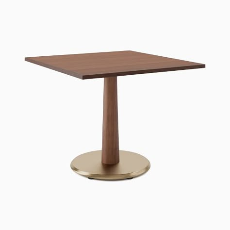 Dining Table All Dining & Cafe Furniture | West Elm Restaurant Table Design, Restaurant Dining Table, Table Detail, Modern Contemporary Dining, Cafe Lounge, Woods Restaurant, Blackened Brass, Vip Lounge, Cafe Table