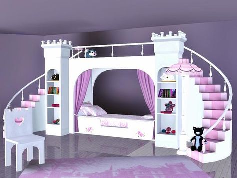 ASHTON: This is any girl's dream bed! Now your sims little princess can rule in her own palace and conquer the monsters under her bed! DOWNLOAD AT: http://www.thesimsresource.com/downloads/details/category/sims3/id/1221324/ CREATOR: Flovv NAME: Isabel Nursery Sims 4 Beds, Sims Baby, Die Sims 4, Diy Furniture Cheap, Sims 4 Bedroom, Casas The Sims 4, Sims Games, Dreams Beds, Sims 4 Toddler