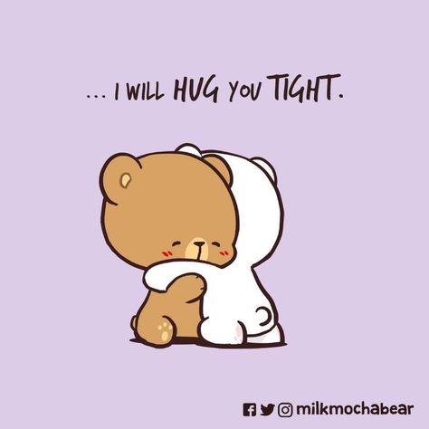 Milk Mocha Bear, Mocha Bear, Milk & Mocha, Cute Bear Drawings, Cute Images With Quotes, Cute Cartoon Images, Cute Cartoon Pictures, Cute Love Cartoons, Love Bear