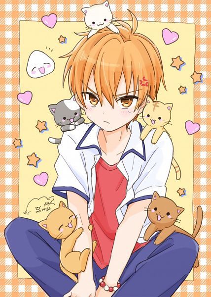 Fruit Basket Drawing, Sohma Kyo, Kyo Soma, Fruits Basket Kyo, Fruits Basket Manga, Kyo Sohma, Basket Drawing, Basket Anime, الفن الرقمي