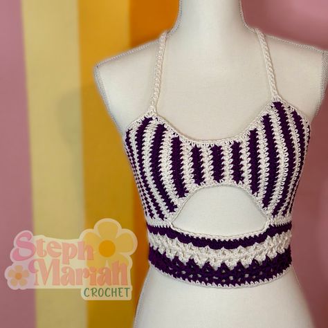 Boo Crochet, Crochet Halter Top, Crochet Halter, Crochet Halter Tops, Peek A Boo, Pattern Crochet, Tie Backs, Tie Back, Cotton Yarn