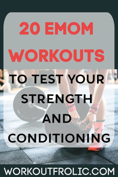 What are EMOM's and why you should incorporate them into your workout routine, in order to improve your strength and conditioning! A fine list of 20 EMOMs! #emom #crossfit #crossfitemom Barbell Complex, Emom Workout, Amrap Workout, Crossfit Wods, Strength Workouts, Functional Workouts, Wod Workout, Open Gym, Crossfit Wod