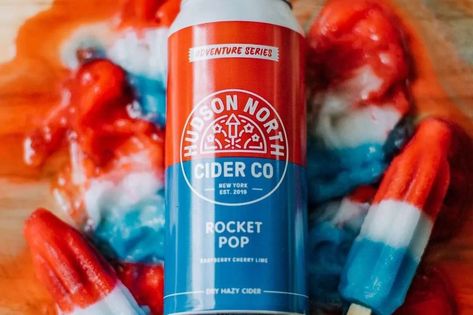 Best Rocket Pop Beers, Seltzers, and Drinks Summer Treats - Thrillist Pop Drink, Canned Drinks, Spiked Seltzer, Rocket Pop, Drinks Summer, Sour Beer, Bomb Pop, Hard Seltzer, Flavored Drinks