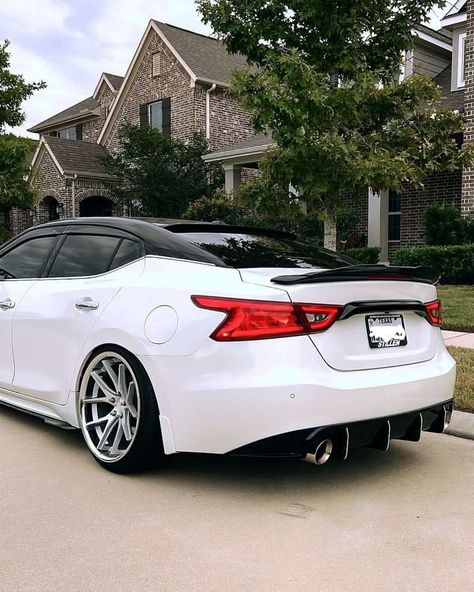 Super clean Nissan Maxima with the #stillen Rear Diffusor. Find yours here👇 https://bit.ly/STILLEN-Exterior 🚘: @_vqzilla #nissan #maxima #nissanmaxima #reardiffusor #upgrade Nissan Altima Custom, Nissan Maxima 2017, 2016 Nissan Maxima, Nissan Maxima 2016, Stripping Paint, 2006 Nissan Altima, Future Cars, Boy Car, Nissan Versa