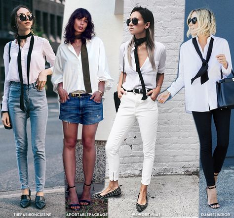 The Skinny Scarf Trend - Blue is in Fashion this Year How To Wear Belts, Summer Fall Outfits, Scarf Trends, Nyc Summer, Scarf Outfit, Scarf Women Fashion, Streets Of Paris, Black Scarf, Fashion Man